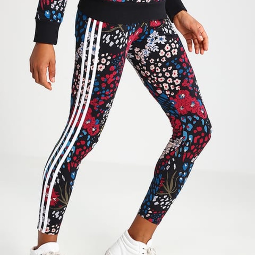 Adidas leggings rare floral print